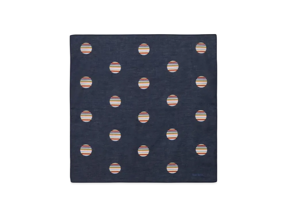 Paul Smith Signature Spots Handkerchief "Navy"