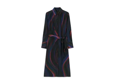 Paul Smith Womens New Swirl Dress "Navy"