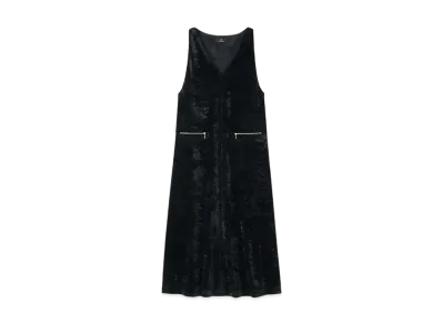 Paul Smith Womens Velor Jersey Dress "Black"