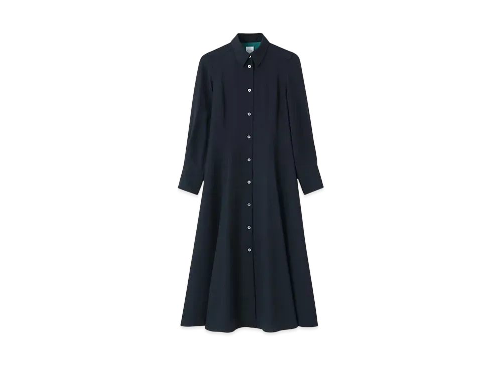 Paul Smith Women's Satin Georgette Dress "Navy"