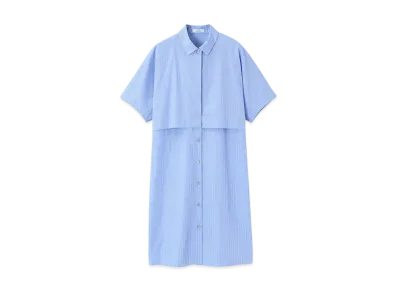 Paul Smith Women's Double Layered Shirt Dress "SaxBlue"