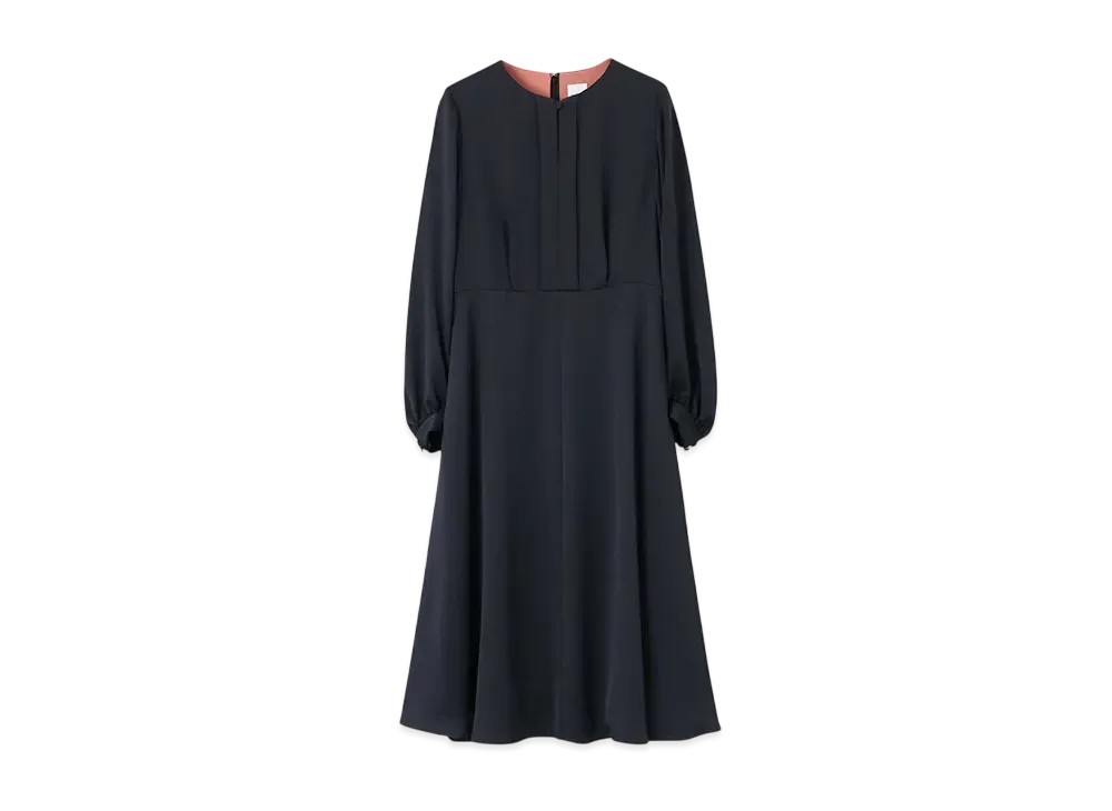 Paul Smith Women's Satin Flare Dress "Navy"