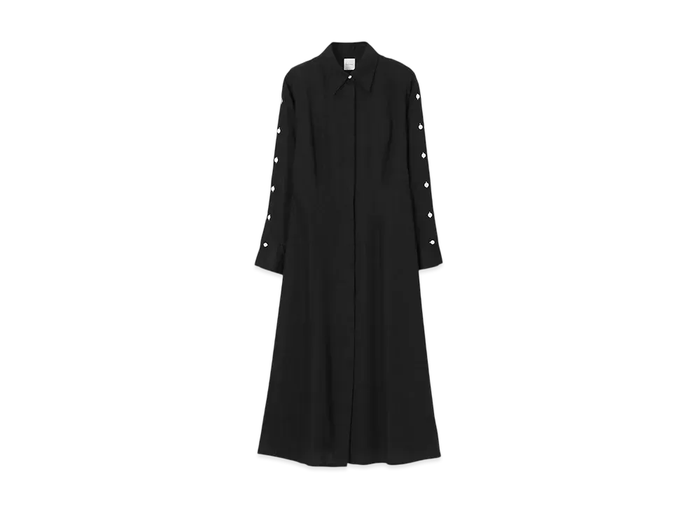 Paul Smith Women's Sleeve Button Dress "Black"