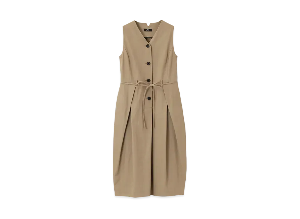 Paul Smith Women's Waist Cord Cocoon Dress "Beige"
