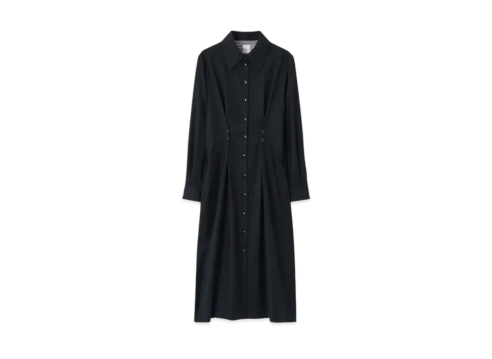 Paul Smith Women's Wool Flannel Shirt Dress "Navy"