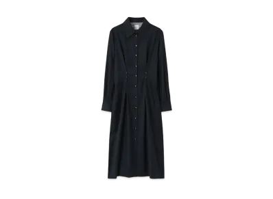 Paul Smith Women's Wool Flannel Shirt Dress "Navy"