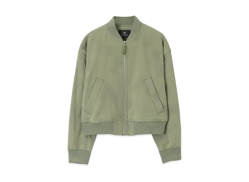 Paul Smith Women's Chamomile Floral Jacquard Bomber Blouson "Khaki"