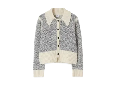 Paul Smith Women's Boucle Knit Blouson "Ecru"