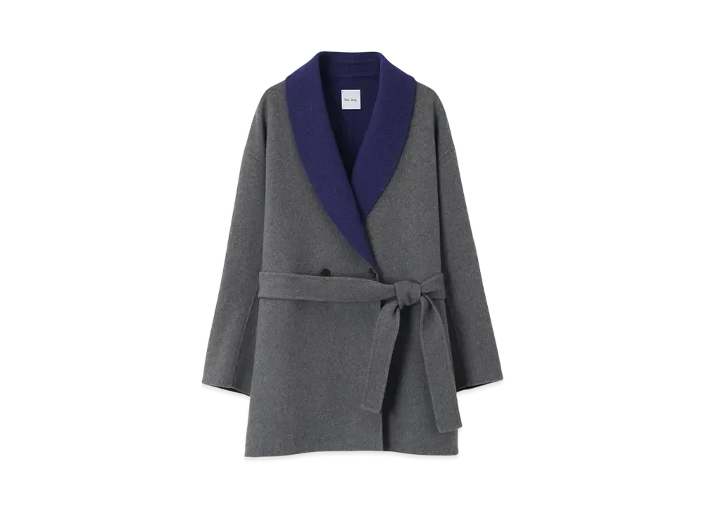 Paul Smith Women's Wool River Coat "Gray"