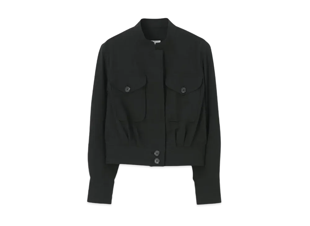 Paul Smith Women's linen mix blouson "Black"