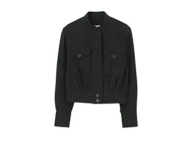 Paul Smith Women's linen mix blouson "Black"