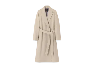 Paul Smith Women's Wool Calze Long Coat "LightBeige"