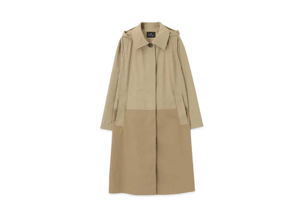 Paul Smith Women's Taffeta Long Coat "Beige"