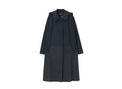 Paul Smith Women's Taffeta Long Coat "Navy"
