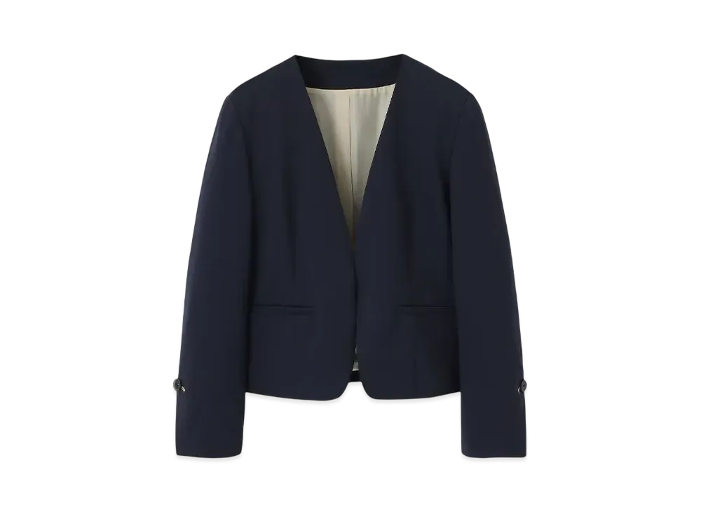 Paul Smith Women's jersey collarless jacket "Navy"