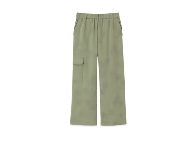 Paul Smith Women's Chamomile Floral Jacquard Cargo Pants "Khaki"