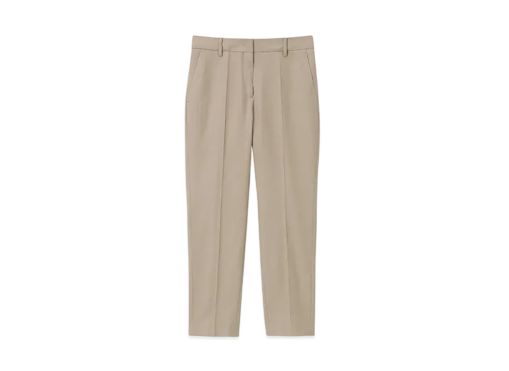 Paul Smith Women's Dobby Pin Dot Tapered Pants "Beige"