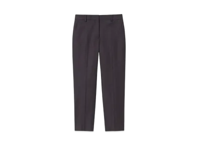Paul Smith Women's Wool Flannel Tapered Pants "Brown"