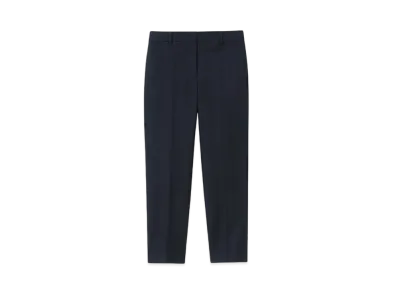 Paul Smith Women's Wool Flannel Tapered Pants "Navy"