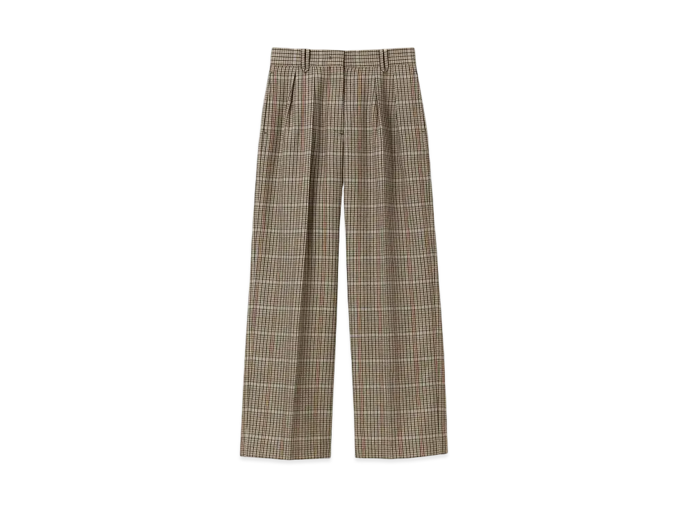 Paul Smith Women's Saxony Check Pants "Brown"