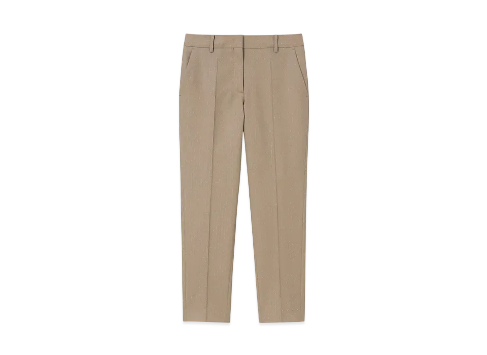 Paul Smith Women's Dobby Pindot Trousers "Beige"