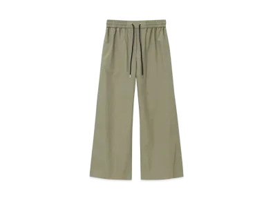 Paul Smith Women's Rayon Nylon Wide Pants "Khaki"