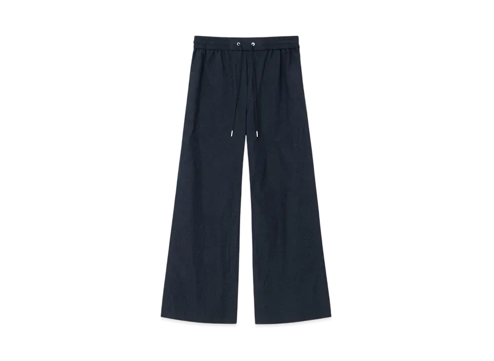 Paul Smith Women's Rayon Nylon Wide Pants "Navy"
