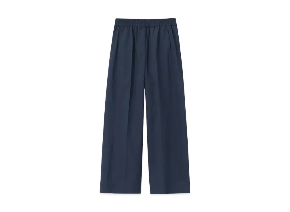 Paul Smith Women's polyester wool wide pants "Navy"