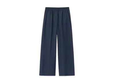 Paul Smith Women's polyester wool wide pants "Navy"