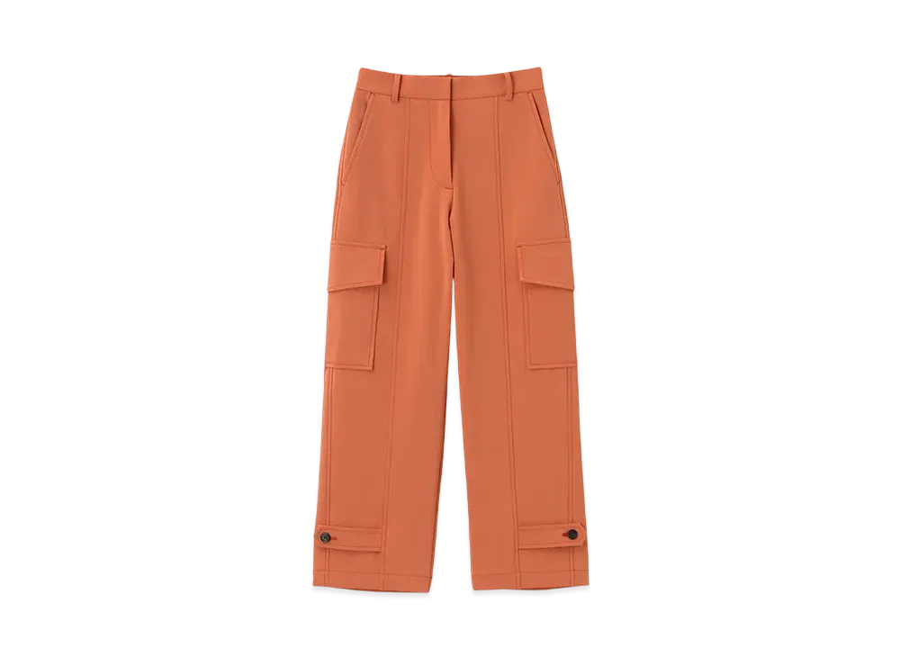 Paul Smith Women's Poly Cargo Pants "Orange"