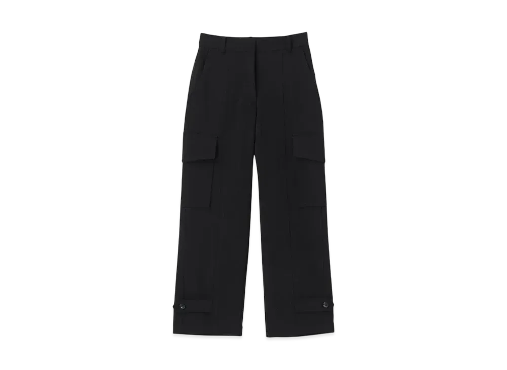 Paul Smith Women's Poly Cargo Pants "Black"