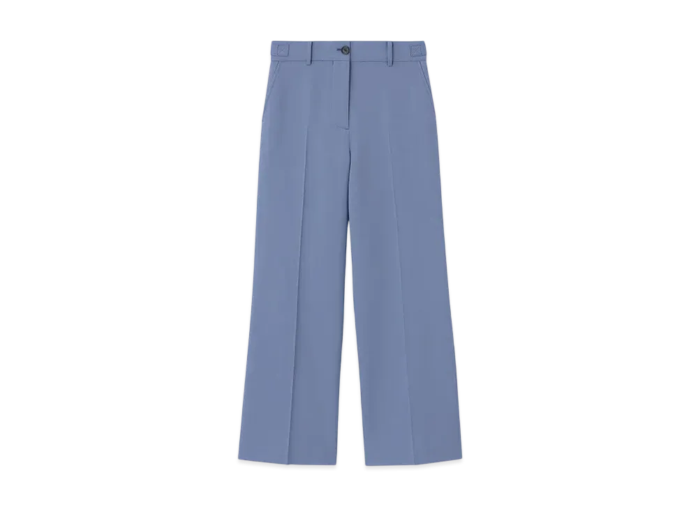 Paul Smith Women's Color Suits Wide Pants "SaxBlue"