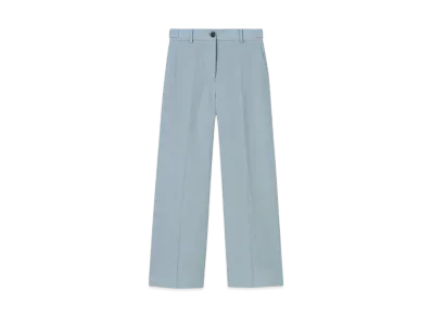Paul Smith Women's Ramie Mix Wide Pants "LightBlue"