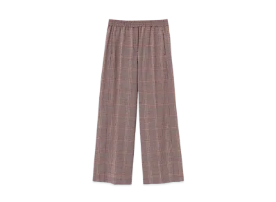Paul Smith Women's Prince of Wales Check Pants "Pink"