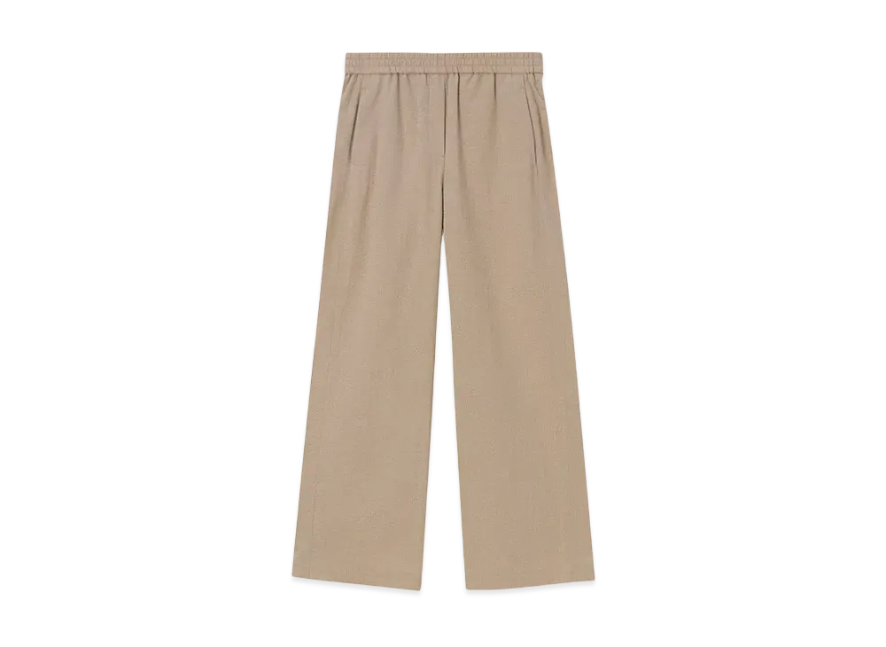 Paul Smith Women's Seersucker Wide Pants "Beige"