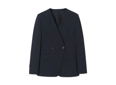 Paul Smith Women's Jersey Collarless Jacket "Black"