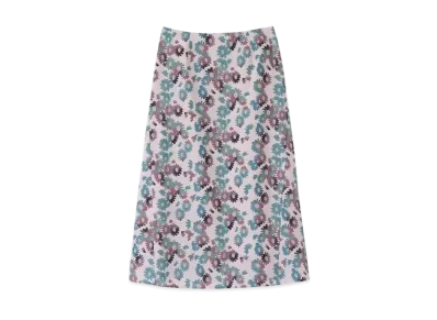 Paul Smith Women's Chamomile Floral Semi-Flare Skirt "LightPink"