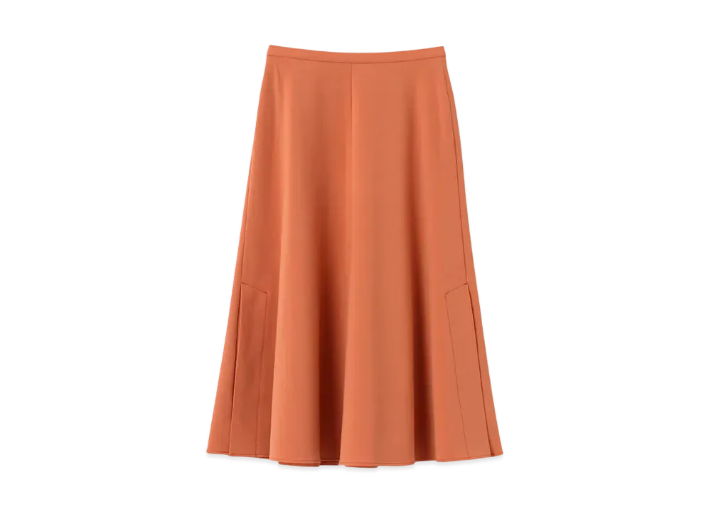 Paul Smith Women's Poly Flare Skirt "Orange"