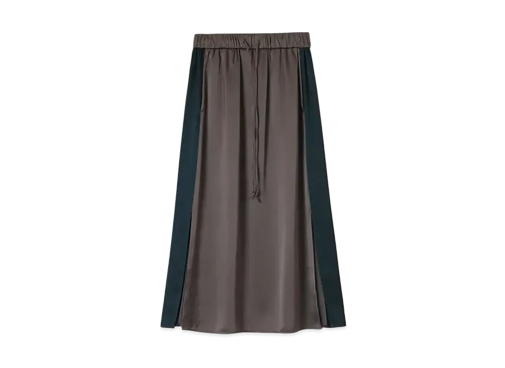 Paul Smith Women's Contrast Satin Skirt "Moca"