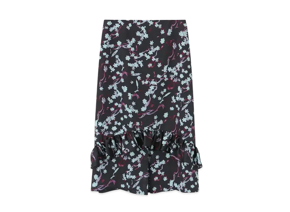 Paul Smith Women's Wetlands Floral Skirt "Black"