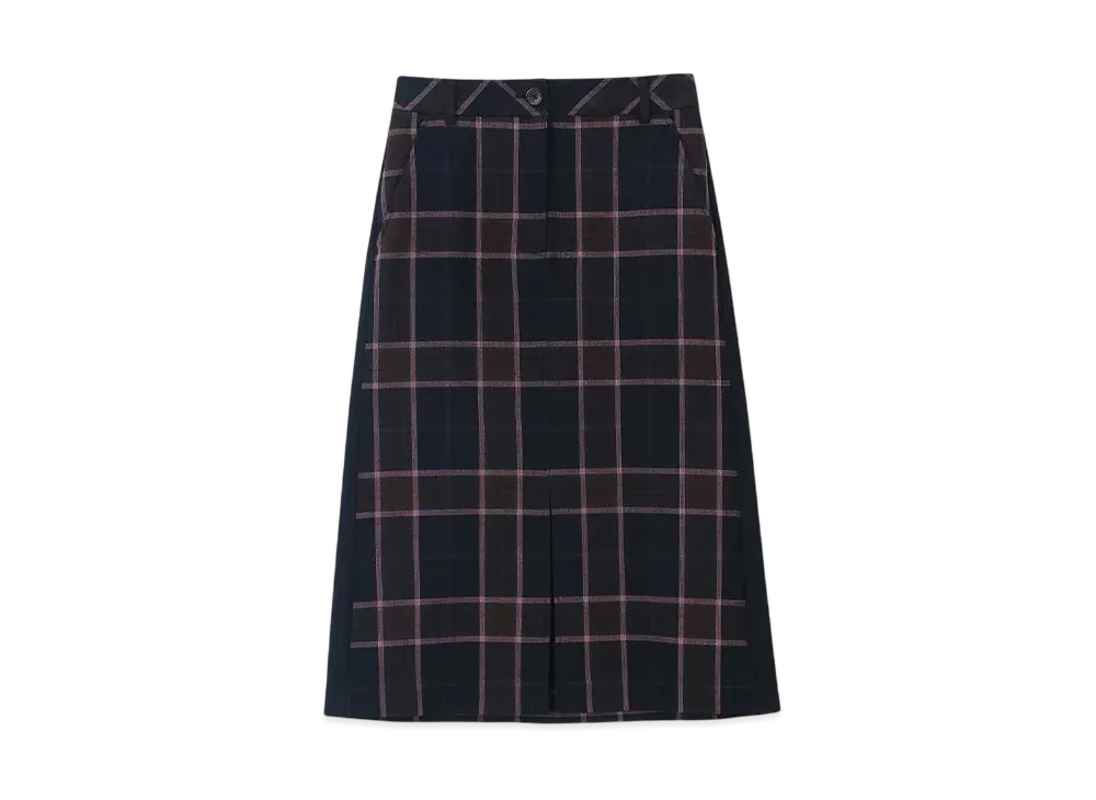 Paul Smith Women's Double Face Check Skirt "Black"
