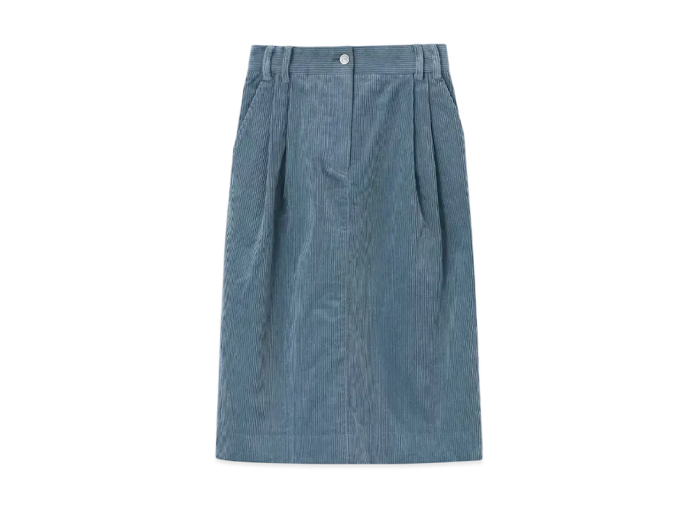 Paul Smith Women's Corduroy Straight Skirt "LightBlue"