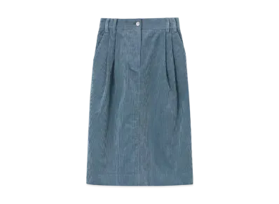 Paul Smith Women's Corduroy Straight Skirt "LightBlue"