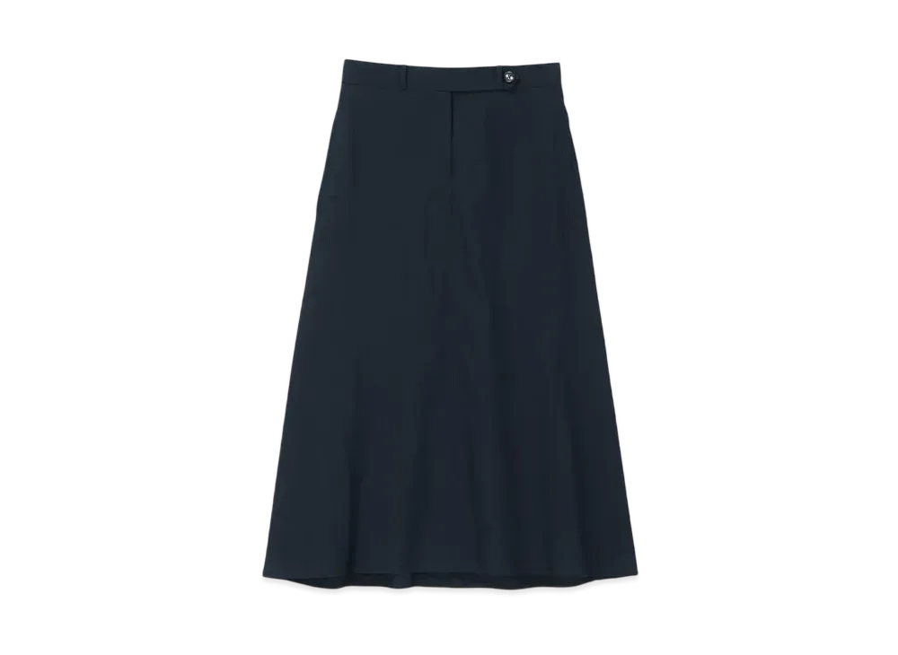 Paul Smith Women's Rayon Nylon Long Skirt "Navy"
