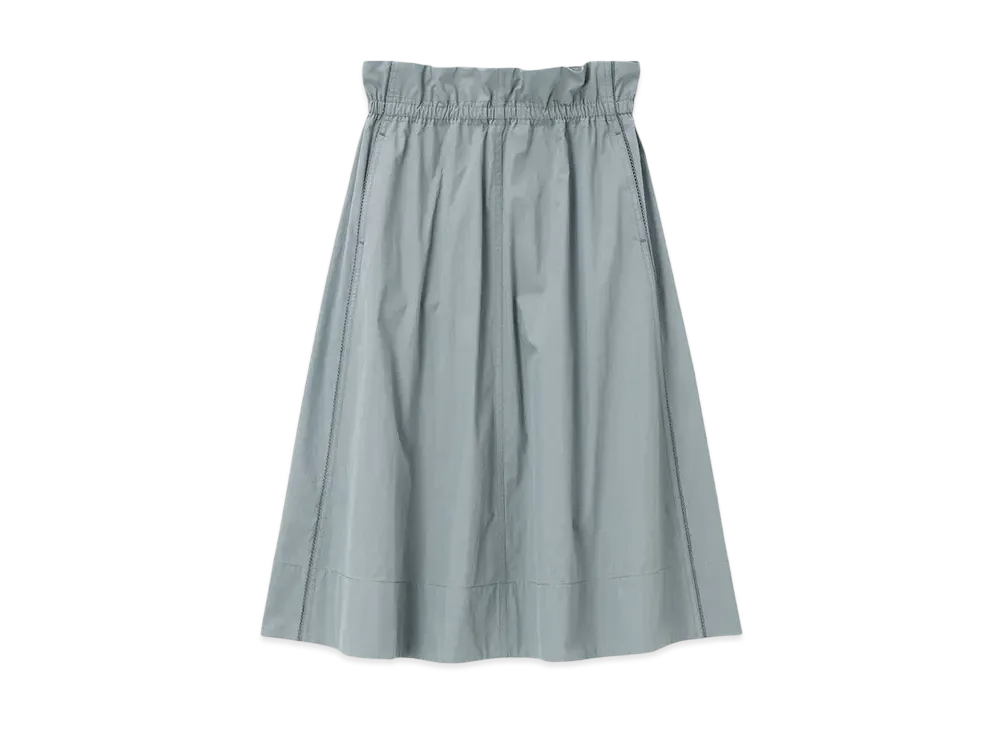 Paul Smith Women's Typewriter Gathered Skirt "GrayishBlue"