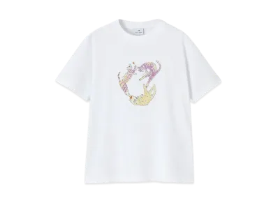 Paul Smith Women's Dancing Cat Short Sleeve T-Shirt "White"