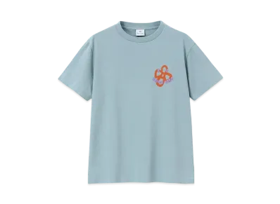 Paul Smith Women's Happy Flower Short Sleeve T-Shirt "GrayishBlue"