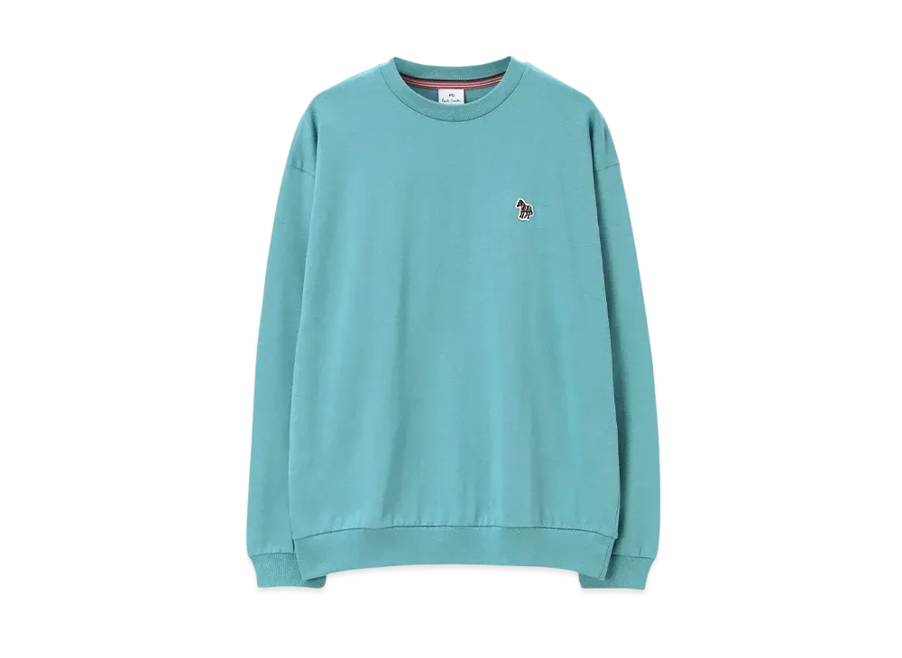 Paul Smith Women's Zebra Patch Long Sleeve T-Shirt "MintGreen"