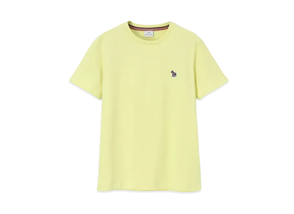 Paul Smith Women's Zebra Patch Short Sleeve T-Shirt "LightYellow"