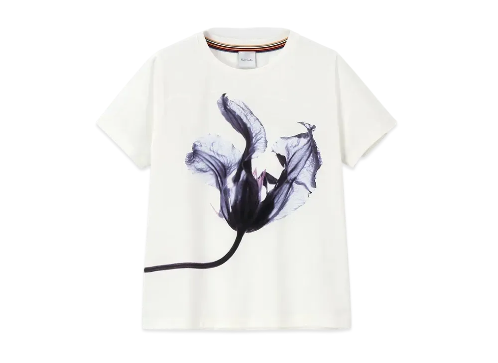 Paul Smith Women's Moonlight Flower Short Sleeve T-Shirt "White"